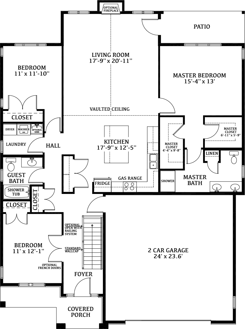 Bedford Floor Plan - Pleasant Prairie New Home